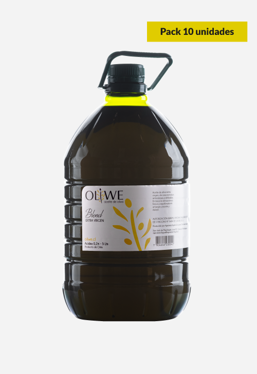 Aceite de Oliva Oliwe Blend Premium 5 Lts. * 10 Unidades